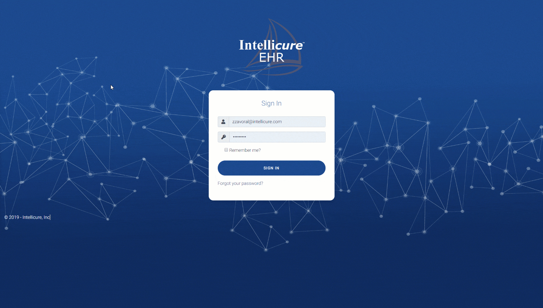 The Fastest EHR Login Page EVER? - Intellicure